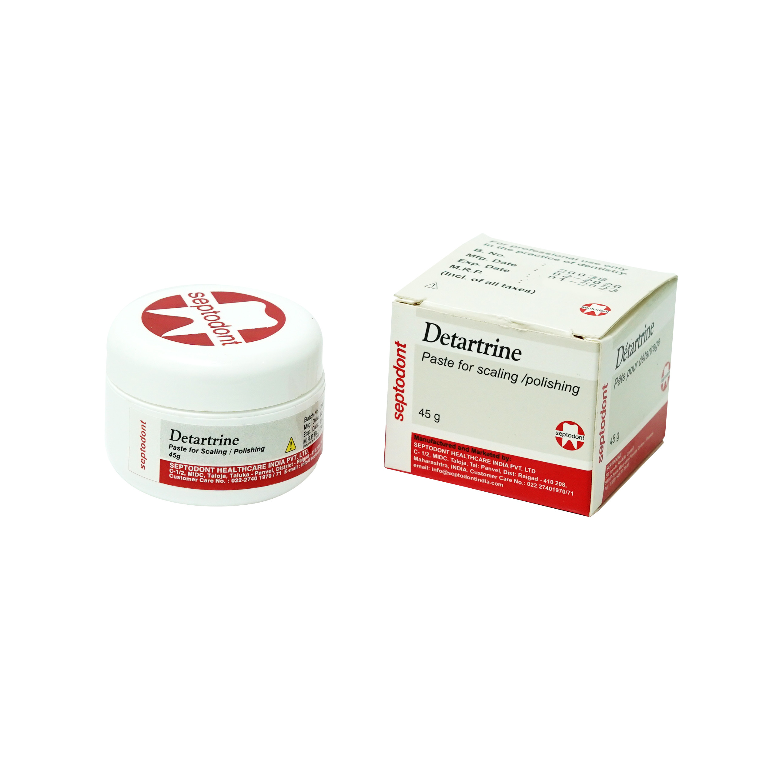 Septodont Detartrine Polishing Paste 45g Jar